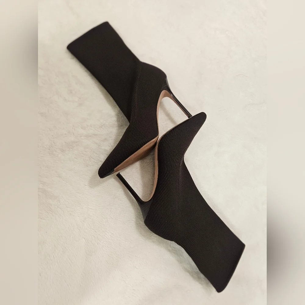 Veronica Beard Lisa Stretch-Knit Sock Boots Size 9.5 - Picture 6 of 9